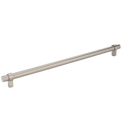 319 Mm Center-to-Center Satin Nickel Key Grande Cabinet Bar Pull